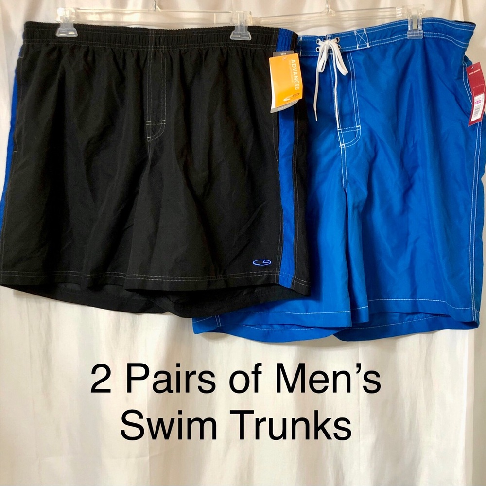 2 Pairs of Men’s Swim/Board Shorts Size: XXL